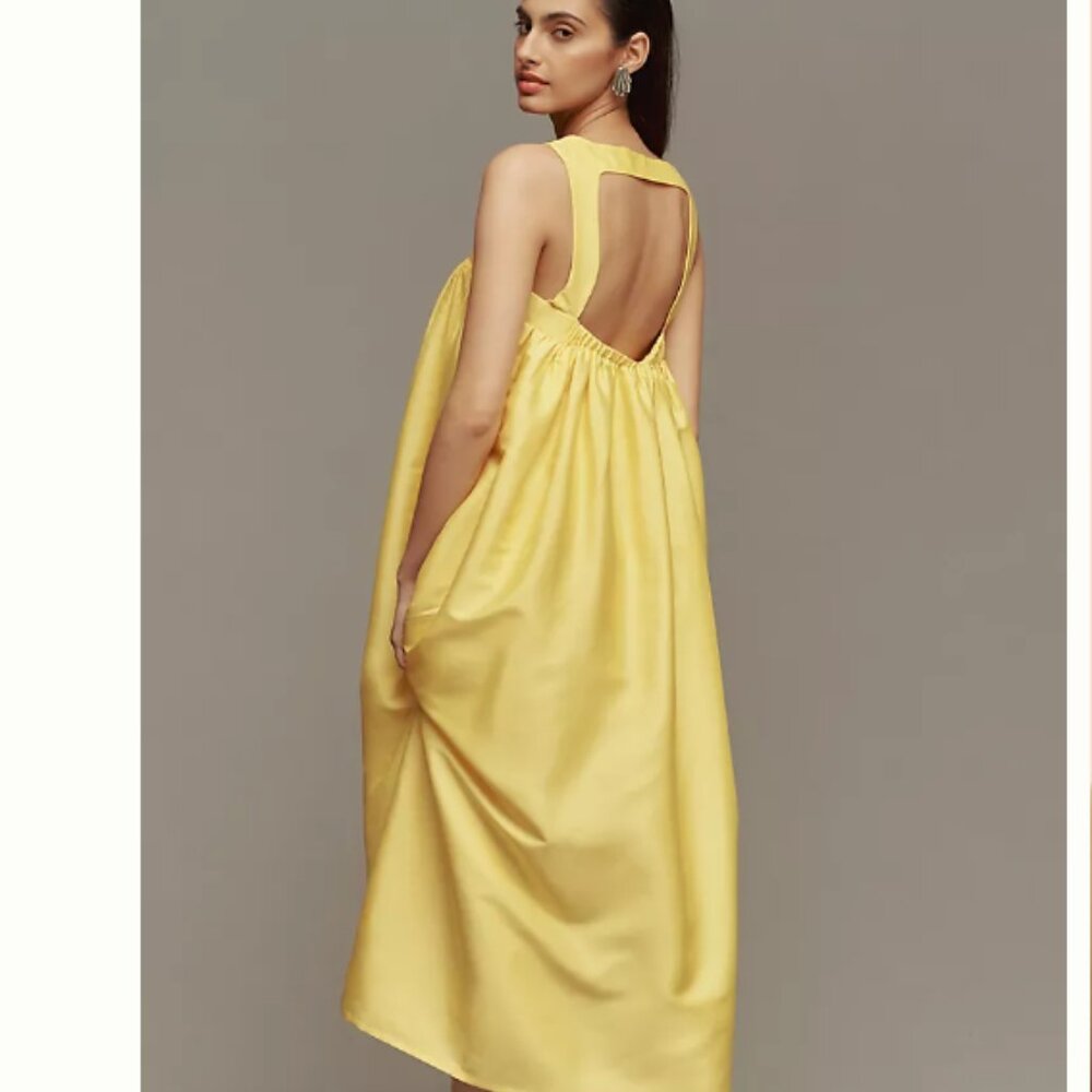 Brand New Pinnacle by Shruti Sancheti Square-Neck Babydoll Maxi Dress